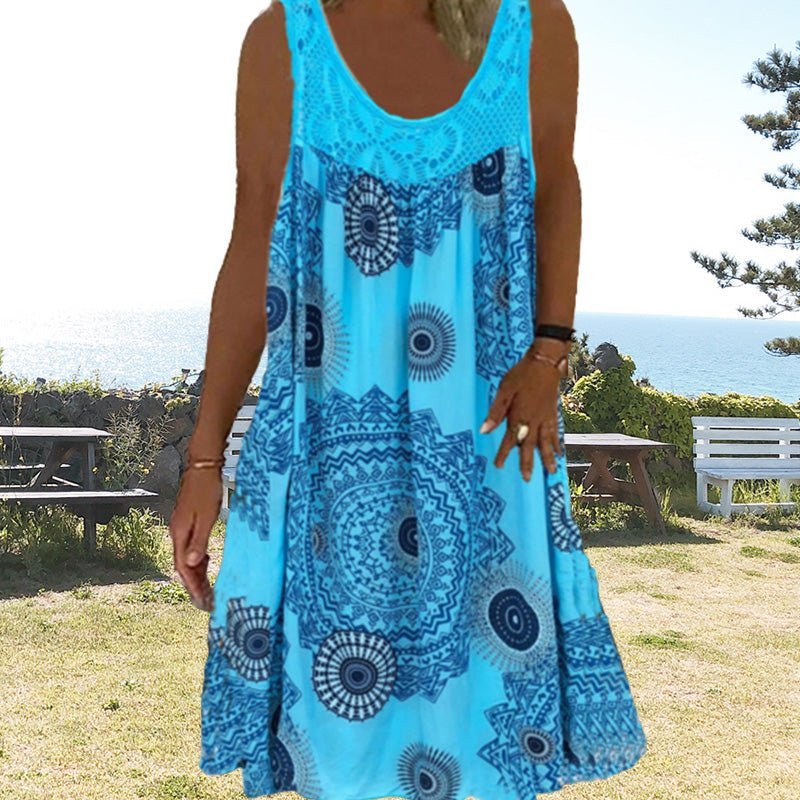 Beach Vacation Lightweight V-Neck Tiered Maxi Dress | Isla 5