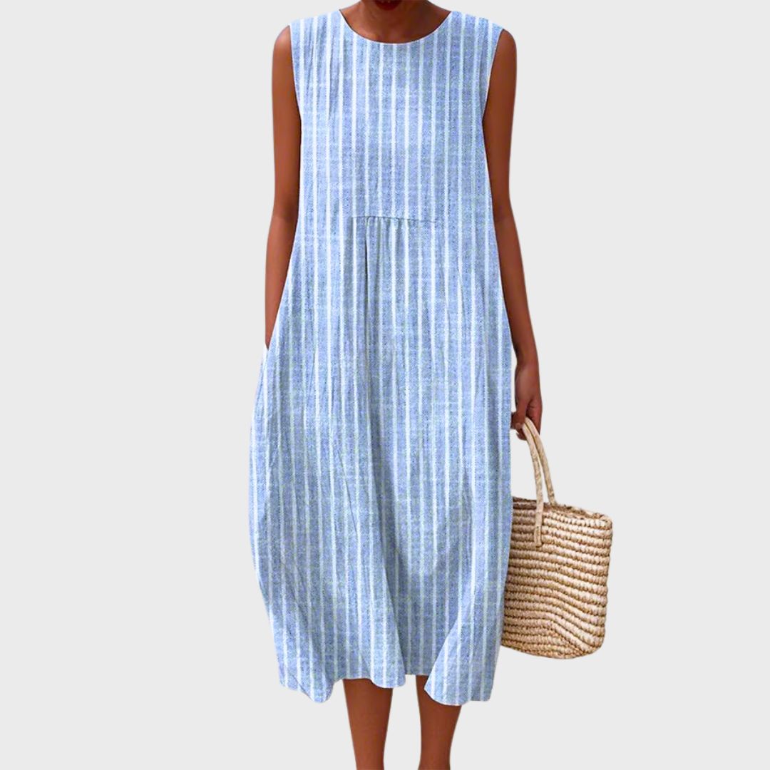 Casual Soft Stretch Relaxed Fit Knee-Length Dress | Mira 5