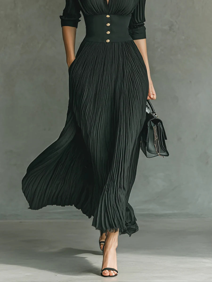 Office Fitted Midi Dress with Tailored Waist | Mira 4