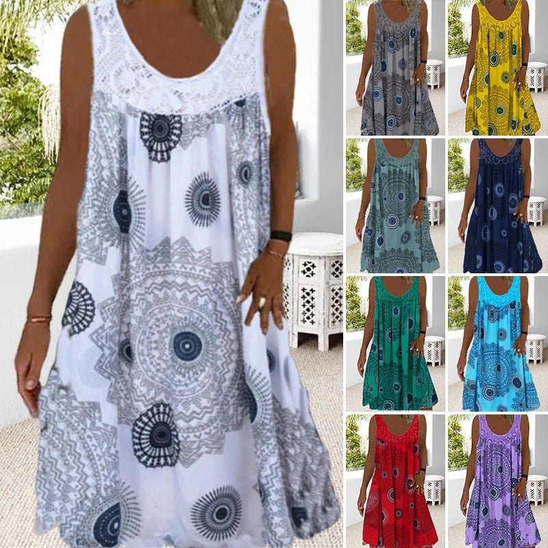 Beach Vacation Lightweight V-Neck Tiered Maxi Dress | Isla 1