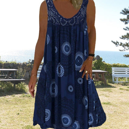 Beach Vacation Lightweight V-Neck Tiered Maxi Dress | Isla 2