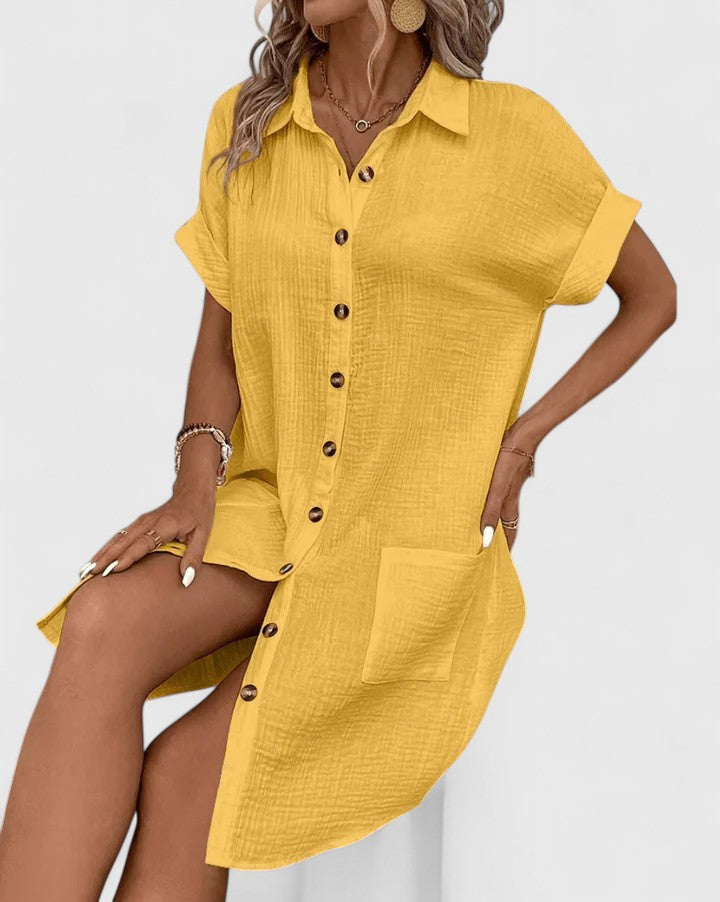 Casual Lightweight Relaxed Midi Dress for Sunny Outings | Lila 2