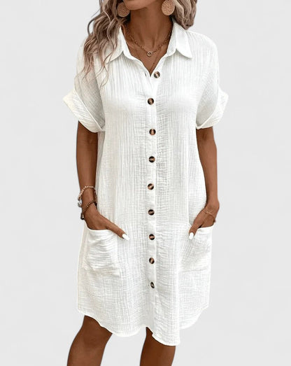Casual Lightweight Relaxed Midi Dress for Sunny Outings | Lila 11