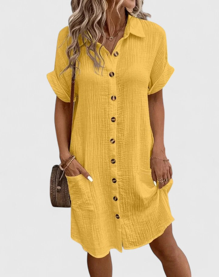 Casual Lightweight Relaxed Midi Dress for Sunny Outings | Lila 12