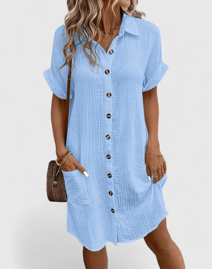 Casual Lightweight Relaxed Midi Dress for Sunny Outings | Lila 3