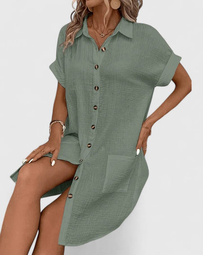 Casual Lightweight Relaxed Midi Dress for Sunny Outings | Lila 8