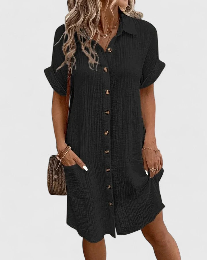 Casual Lightweight Relaxed Midi Dress for Sunny Outings | Lila 10