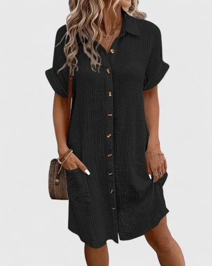 Casual Lightweight Relaxed Midi Dress for Sunny Outings | Lila 10