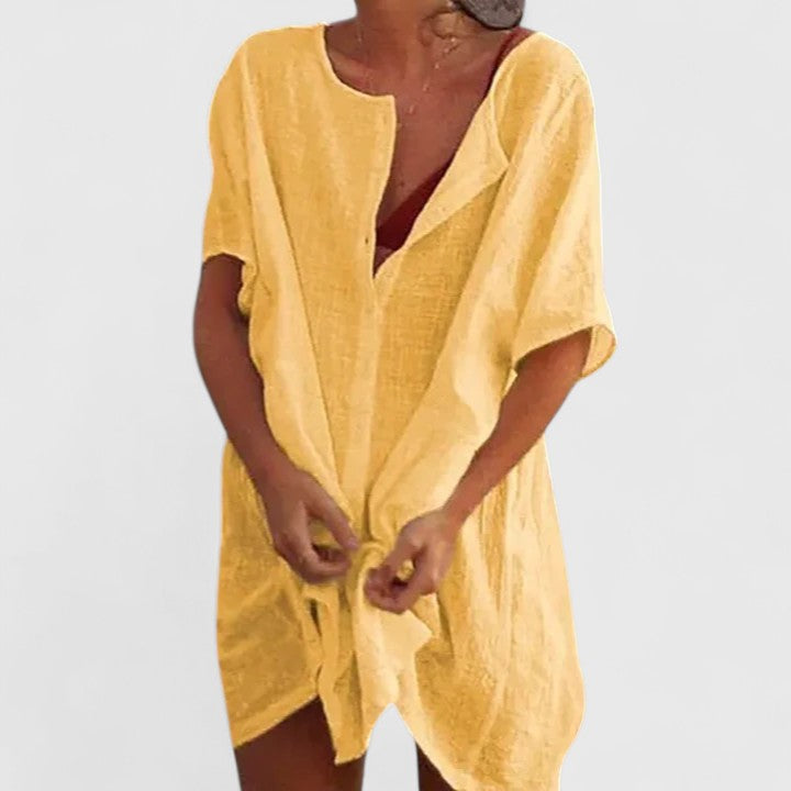 Casual Lightweight Tunic with Pockets for Effortless Style | Faye 11