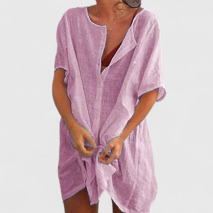 Casual Lightweight Tunic with Pockets for Effortless Style | Faye 3