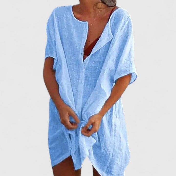 Casual Lightweight Tunic with Pockets for Effortless Style | Faye 4