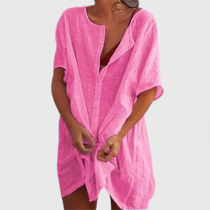 Casual Lightweight Tunic with Pockets for Effortless Style | Faye 7