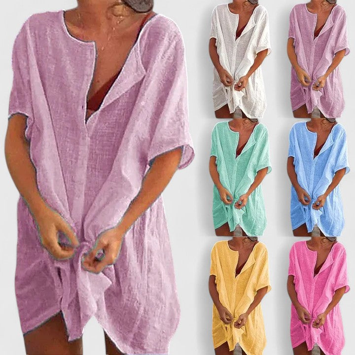 Casual Lightweight Tunic with Pockets for Effortless Style | Faye 10