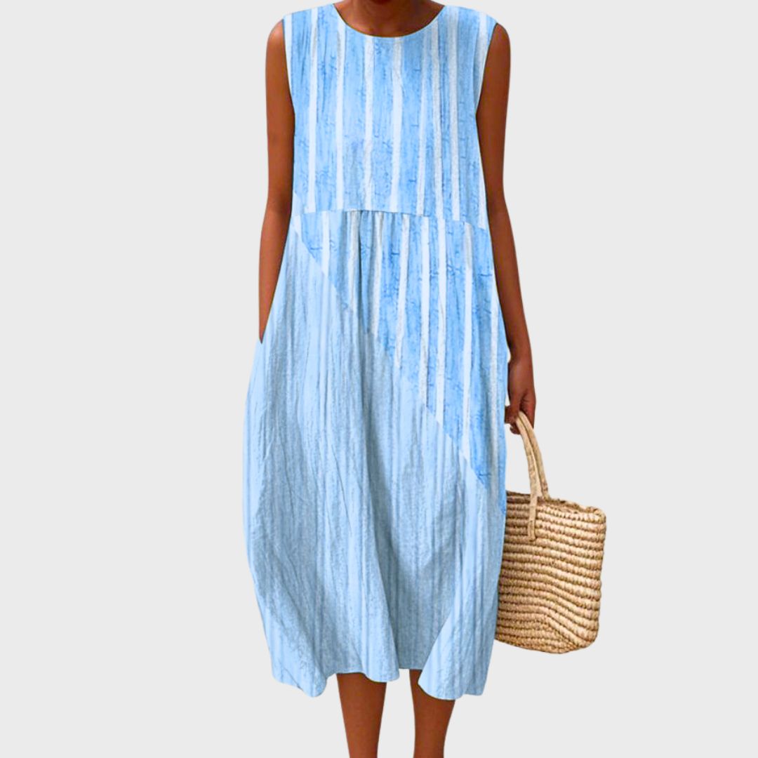 Casual Soft Stretch Relaxed Fit Knee-Length Dress | Mira 4