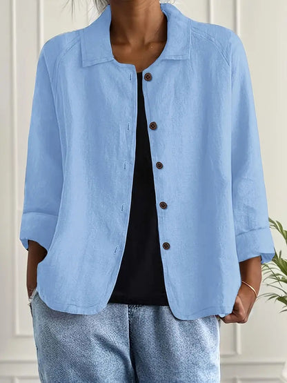 Denise | Women's Classic Lightweight Layered Long Sleeve Versatile Shirt 0