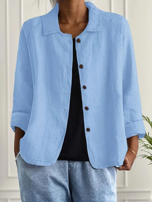 Denise | Women's Classic Lightweight Layered Long Sleeve Versatile Shirt 0