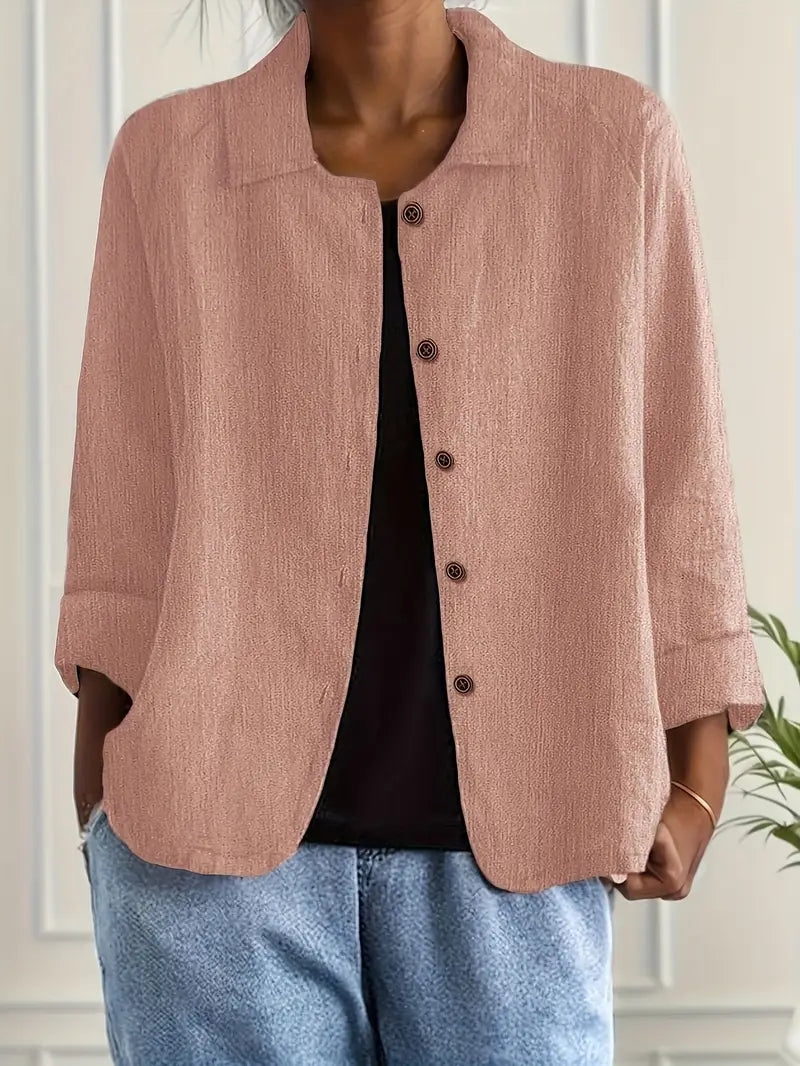 Denise | Women's Classic Lightweight Layered Long Sleeve Versatile Shirt 1