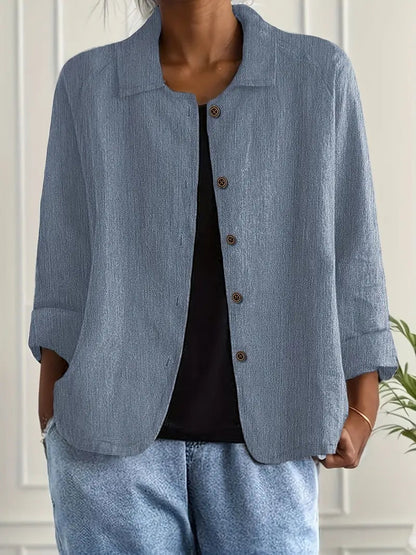 Denise | Women's Classic Lightweight Layered Long Sleeve Versatile Shirt 3