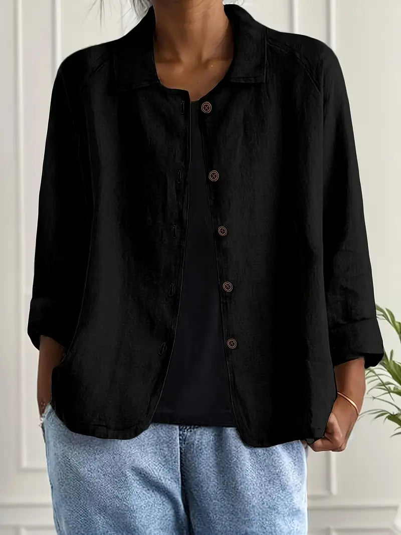 Denise | Women's Classic Lightweight Layered Long Sleeve Versatile Shirt 5