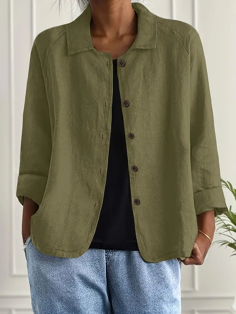 Denise | Women's Classic Lightweight Layered Long Sleeve Versatile Shirt 7