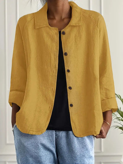 Denise | Women's Classic Lightweight Layered Long Sleeve Versatile Shirt 8