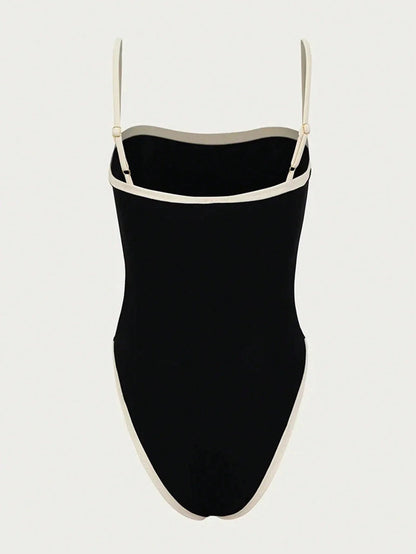 Nerina | Women's Elegant High Leg Underwire-Free Quick-Dry One Piece Swimsuit 3