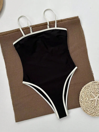 Nerina | Women's Elegant High Leg Underwire-Free Quick-Dry One Piece Swimsuit 4