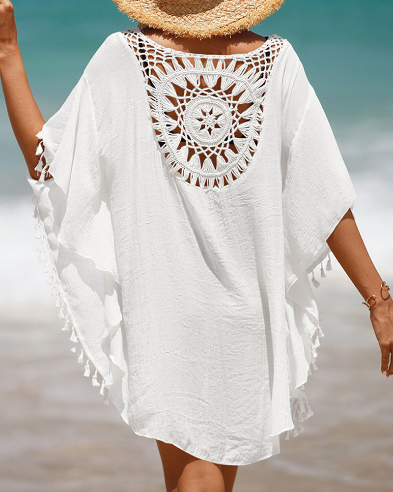 Sienna | Womens Bohemian Flowy Lightweight Loose Beach Cover Up Dress 2