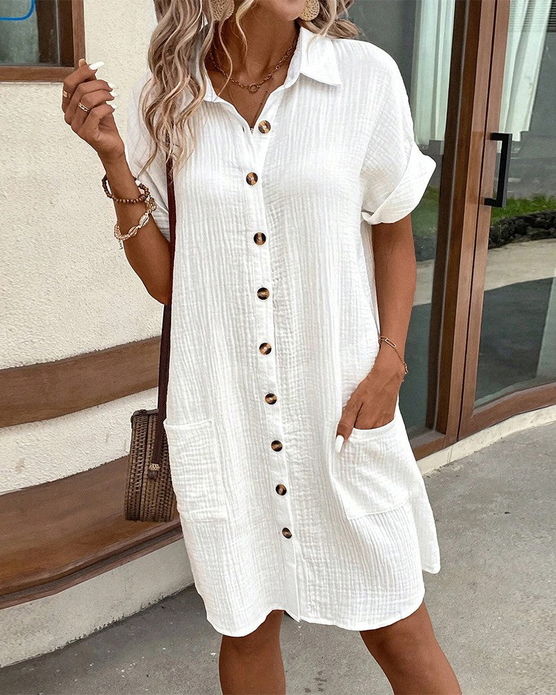 Vacation Cotton Relaxed Maxi Dress with Flowy Silhouette | Mira 4