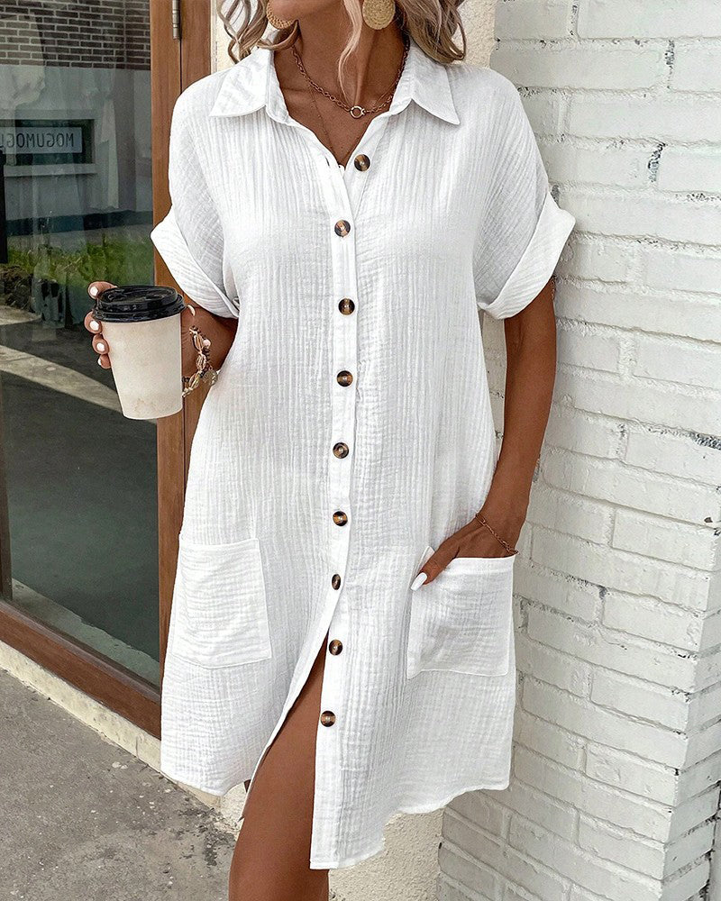 Vacation Cotton Relaxed Maxi Dress with Flowy Silhouette | Mira 5
