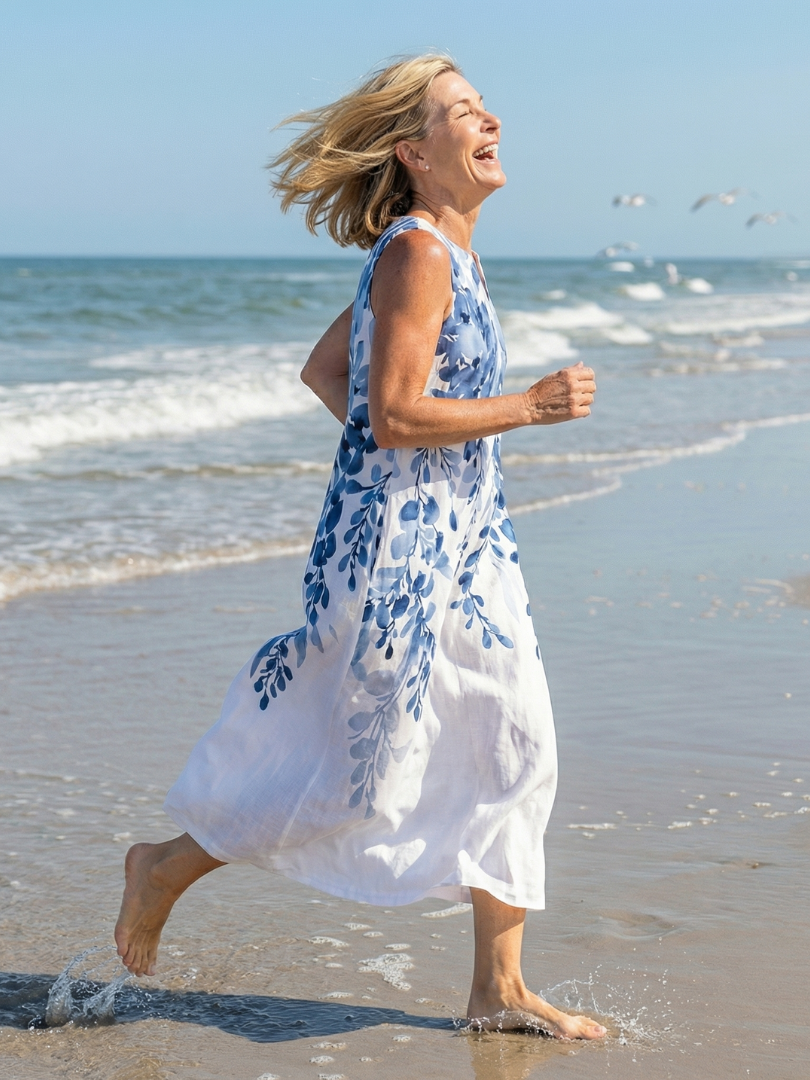 Beach Vacation Floral Maxi Pocketed Dress | Lila 2