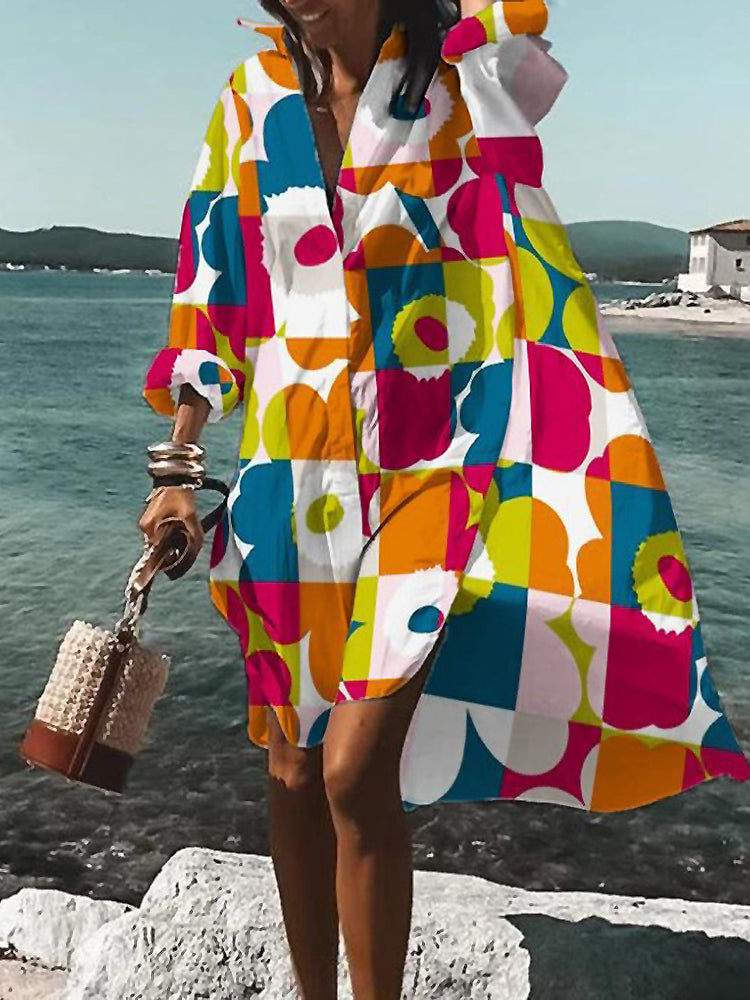 Vacation Floral Mini Dress with Loose Fit | Zara 3