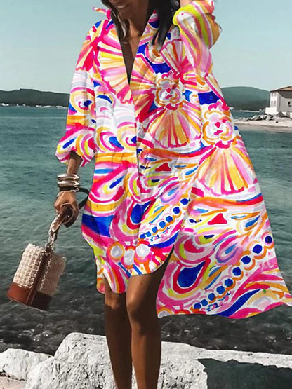 Vacation Floral Mini Dress with Loose Fit | Zara 5