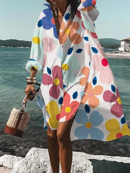 Vacation Floral Mini Dress with Loose Fit | Zara 7