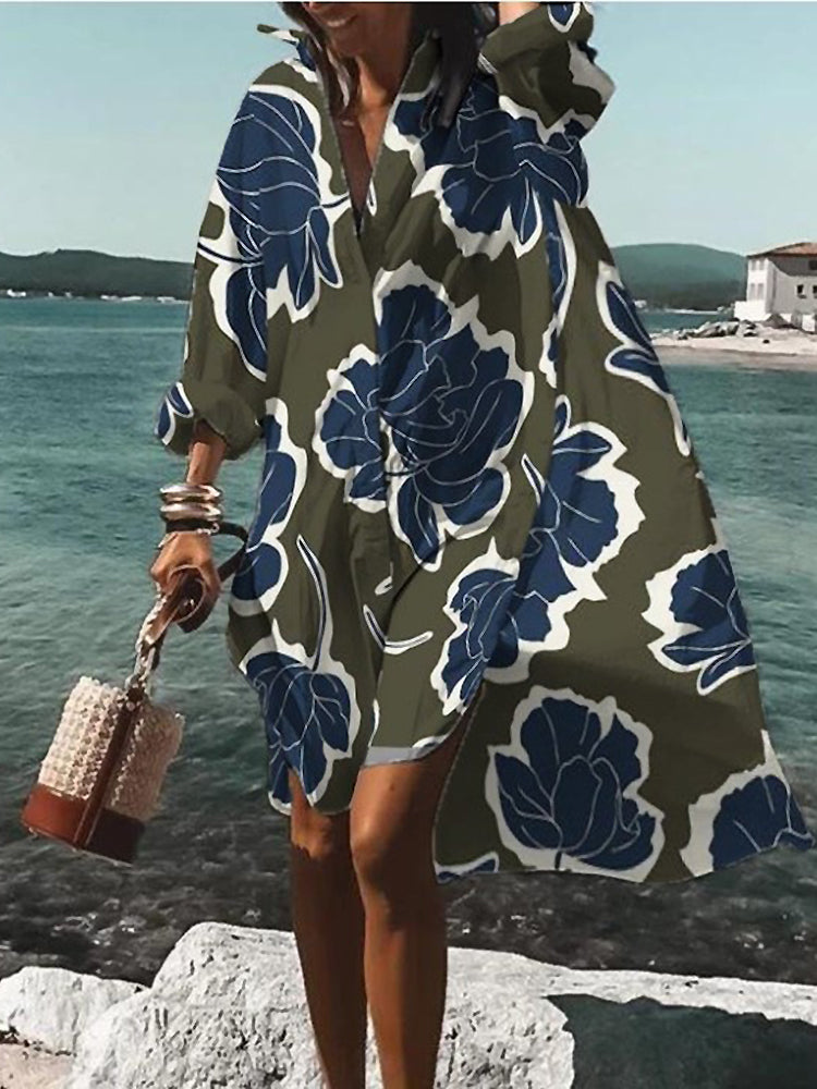 Vacation Floral Mini Dress with Loose Fit | Zara 8