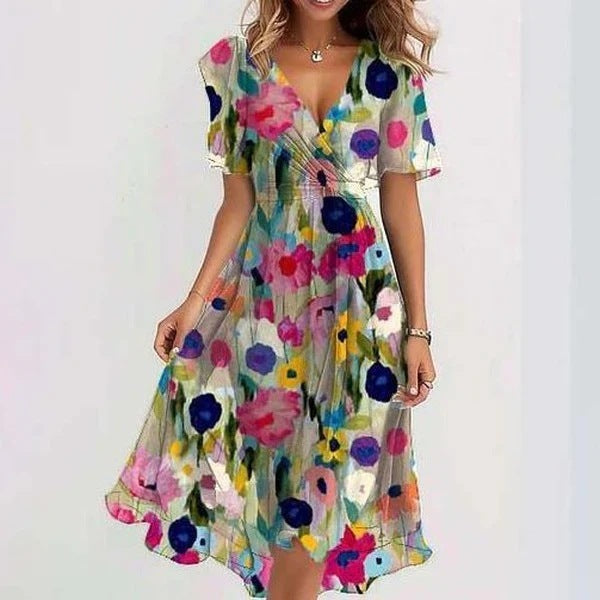 Vacation Lightweight Flowing Maxi Dress with Pockets | Mira 2
