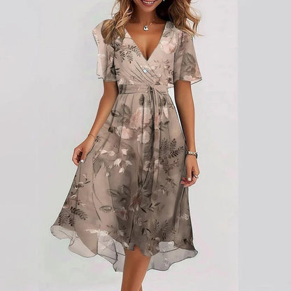 Vacation Lightweight Flowing Maxi Dress with Pockets | Mira 4