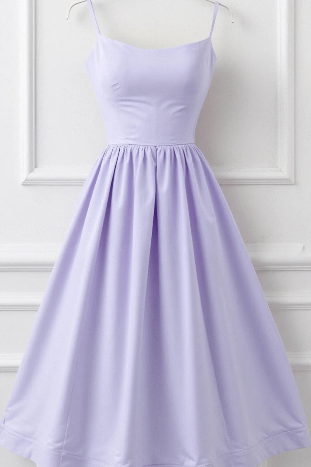 Wedding Guest A-Line Midi with Slim Straps for Formal Events | Mira 4
