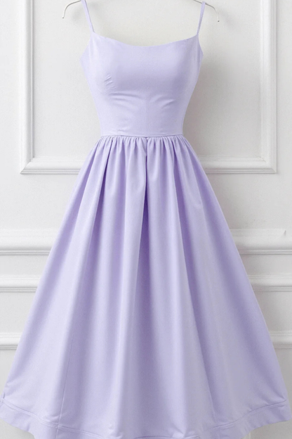Wedding Guest A-Line Midi with Slim Straps for Formal Events | Mira 4
