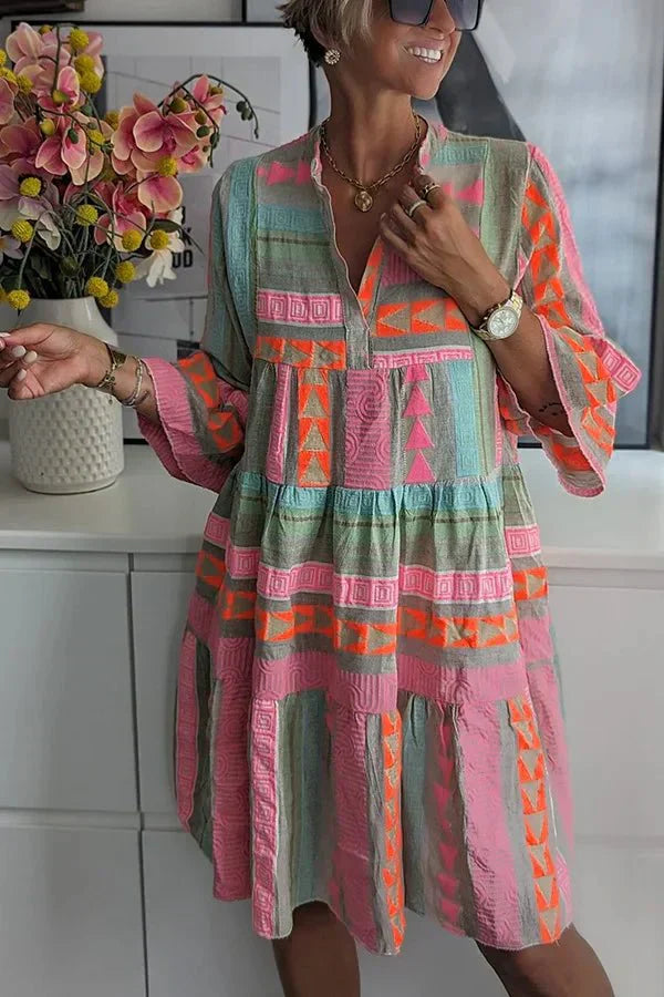 Wedding Guest Vintage-Inspired Midi Dress with Elegant Details | Mira 0