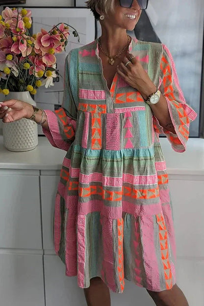 Wedding Guest Vintage-Inspired Midi Dress with Elegant Details | Mira 0